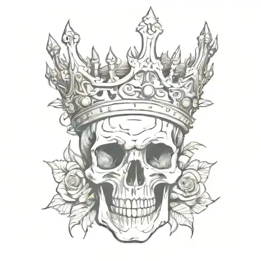 Skull With Crown