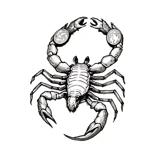 Scorpion And Coin