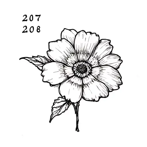 Flower With Date