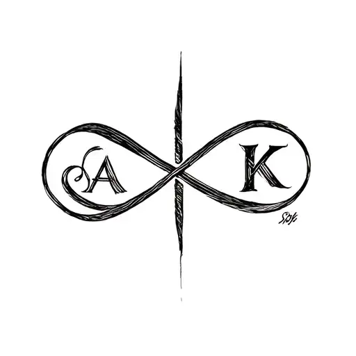 Infinity Symbol And The Letters A S K K