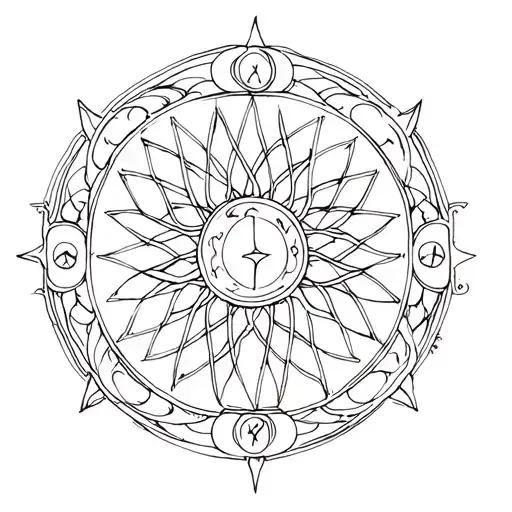 A Design Of The Solar Plexus Chakra