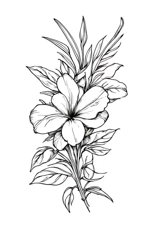 Hawaiian Flower Wrapped