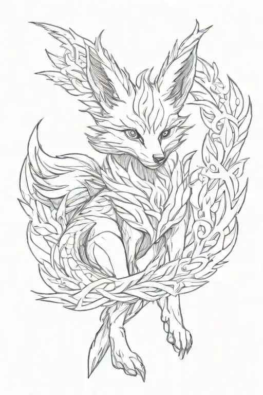Firing 9 Tailed Fox