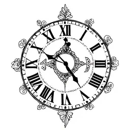 Simple Clock But No Numbers And Put Letters That Spell Out Patience