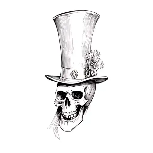 A Skull In A Top Hat
