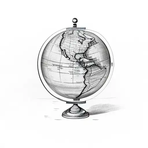 A Globe Held By Two Hands