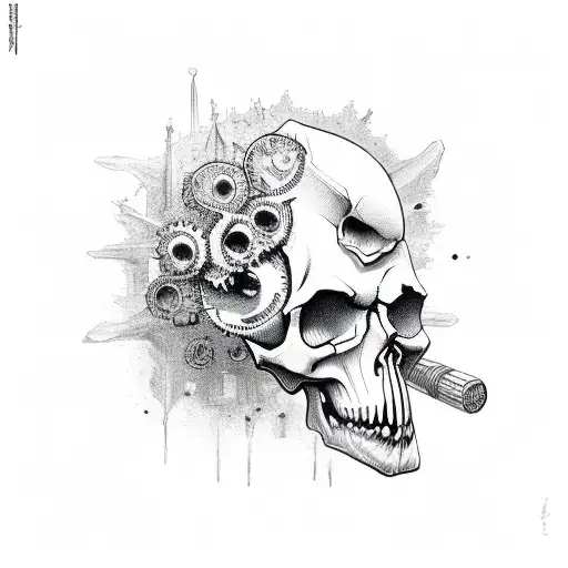 Skull Gears On Gead