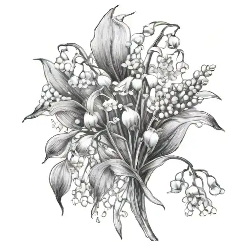 Lily Of The Valley And Daisy