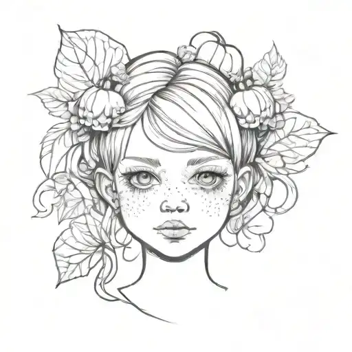 Pumpking Little Girl Head