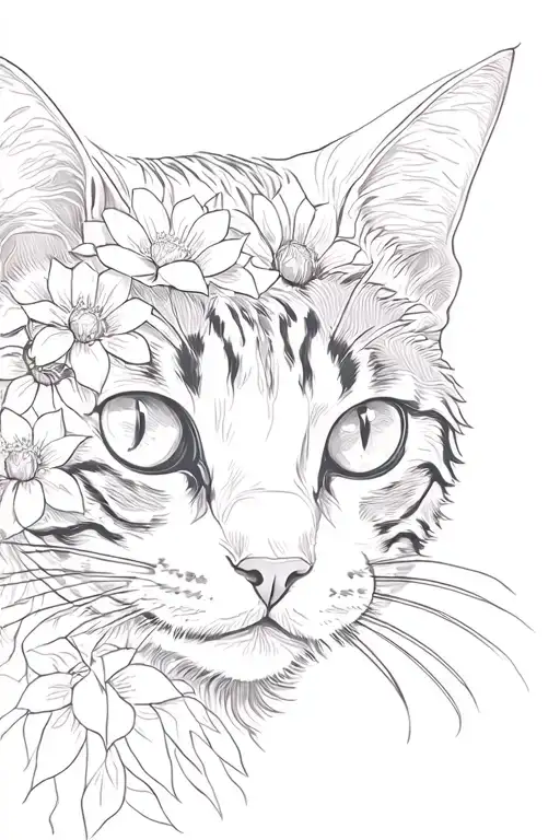 Cat Face Flower