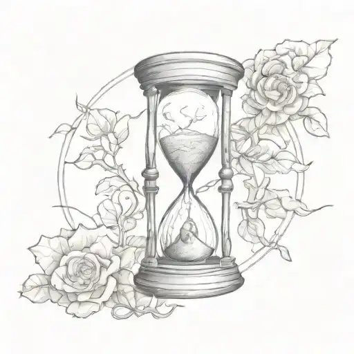 Hourglass With A Man Stuck Inside