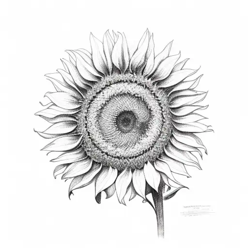 Sunflower With An R