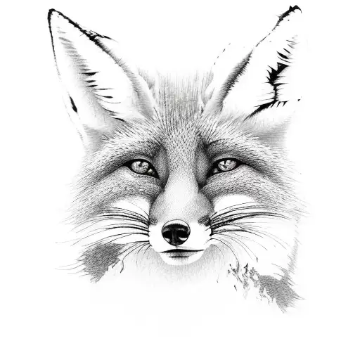 Fox Combined With Typical Japanese Things