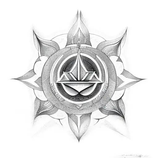 Lotus Flower Ohm Valknut