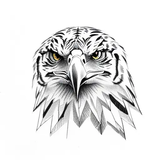 Eagle With Tiger Stripes