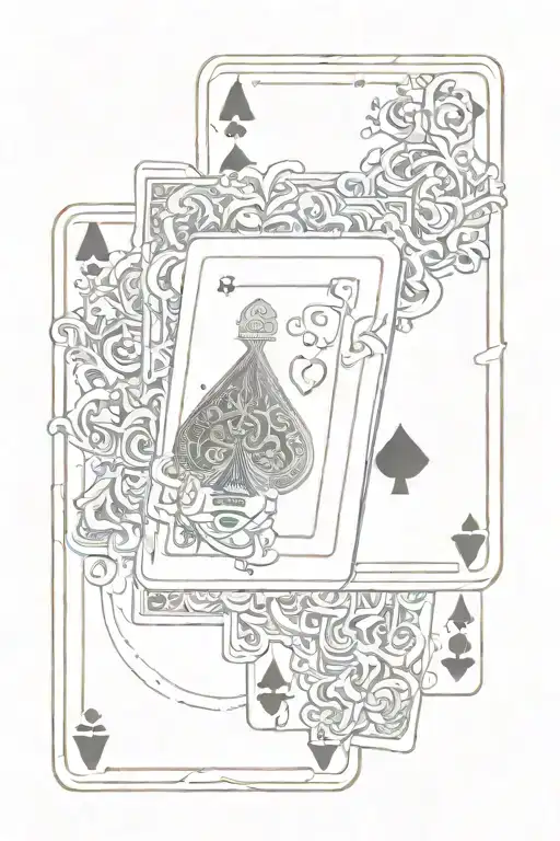 A Deck Of Cards With Each Card Featuring A Different Gaming Symbol