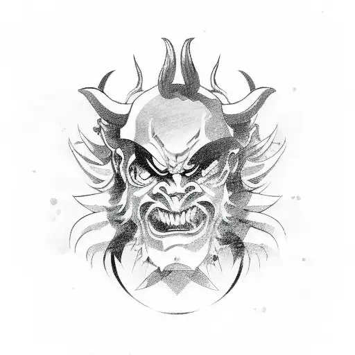 Devil With Samurai Mask