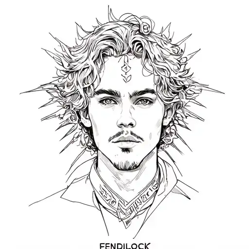 Draw Me A Sketch For A Tattoo In The Style Of Music By Fendiglock And His Debut Album Fendiglock