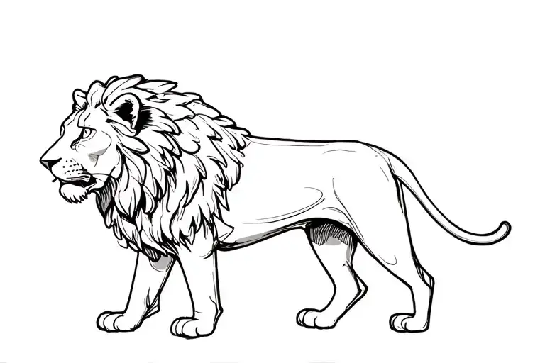 Standing Lion