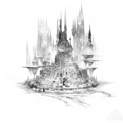 Book With A Fantasy World Burst Out Of It