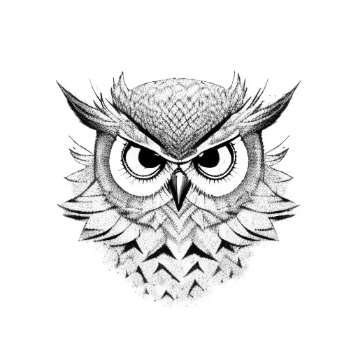 Angry Dark Owl