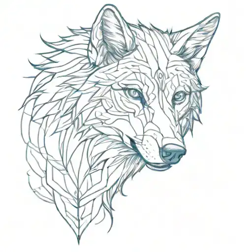 A Blue Wolf
