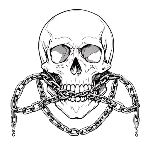 Skull And Chains Wrapped