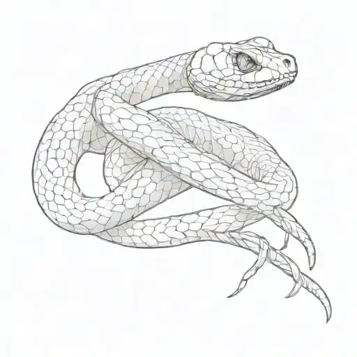 Snake Slithering Under Bandages