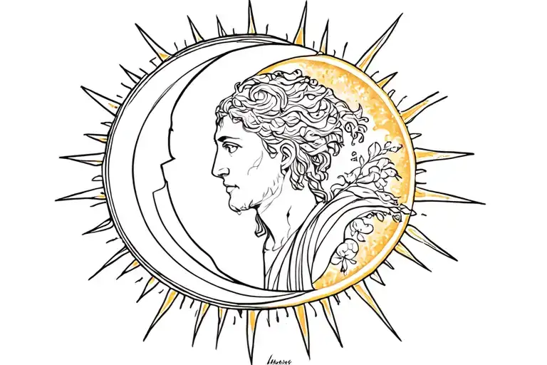 The Name Emmanuel With The Sun And Moon Surrounded