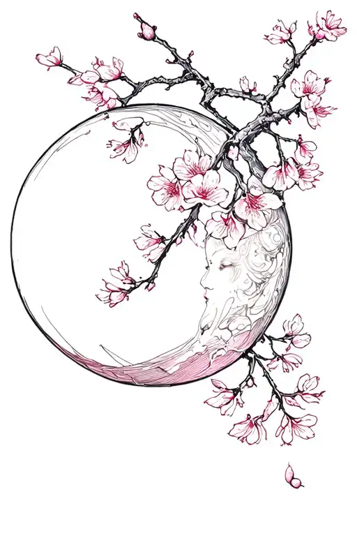 Moon Cherry Blossom
