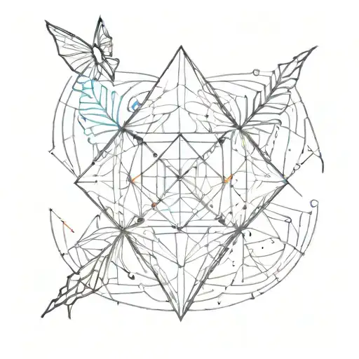 A Geometric Design Symbolizing The Strong Bond Between You And Your Friends