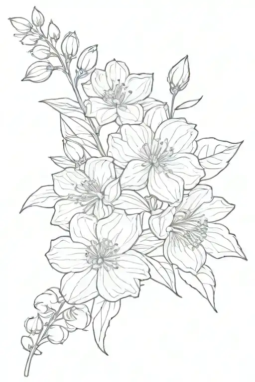 Simple April And June Birth Flowers