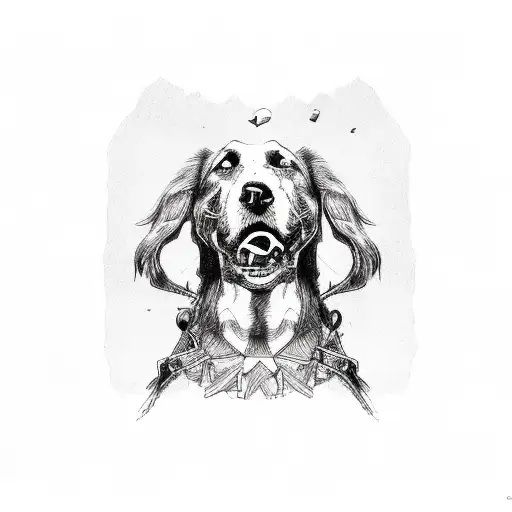 Human Carries Dead Dog