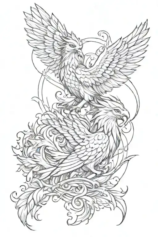 Majestic Pheonix And Majestic Lion