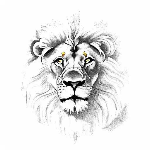 Lion With A Watch In His Eye