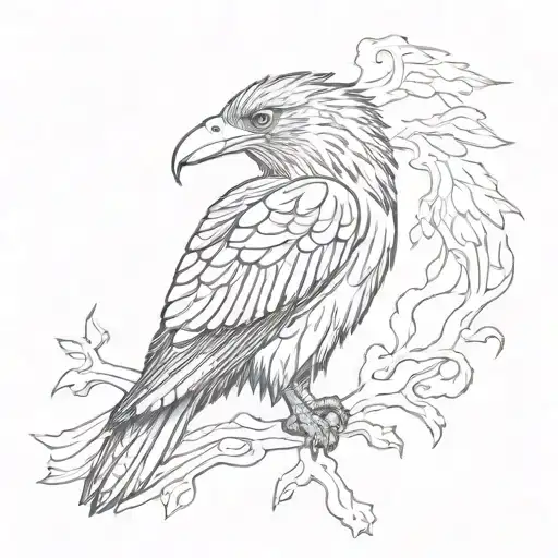 Caracara Bird Rising