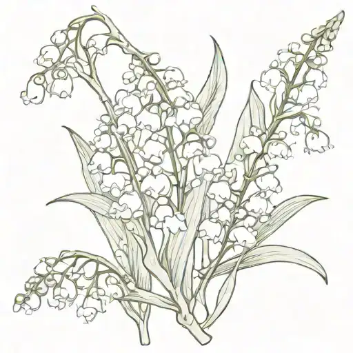 Lily Of The Valley And Hawthorne Flowers