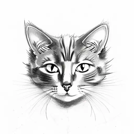 Cat And Crow And Flowers And Vines