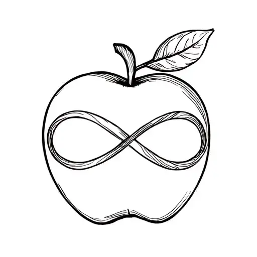 Apple With Infinity Instead Of Leaf