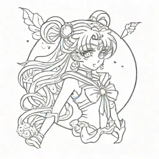 Sailor Moon & Tears Falling