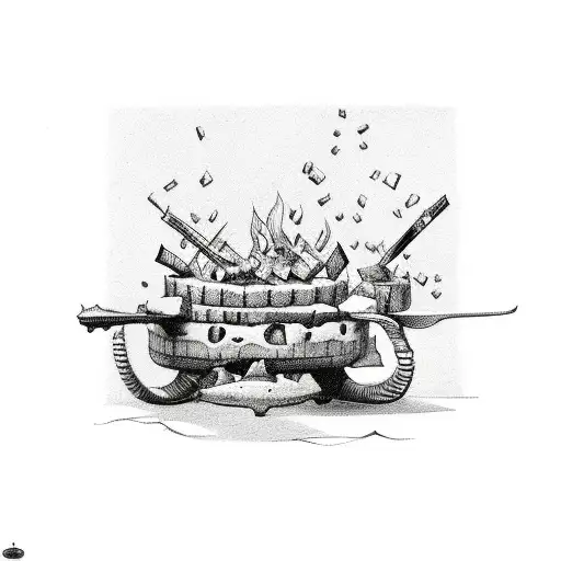 Swiss Cheese As A Bon Fire