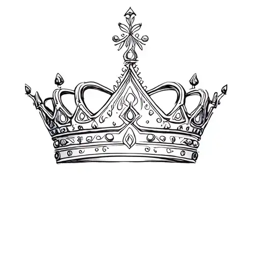 Crown With A4 Drawing