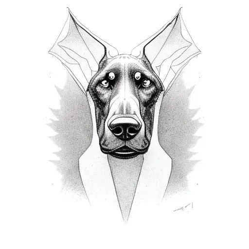 Scary Doberman Pinchner