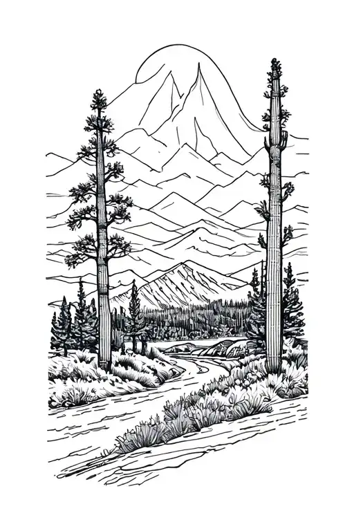 Northwest Scene & Arizona Combined On A Line