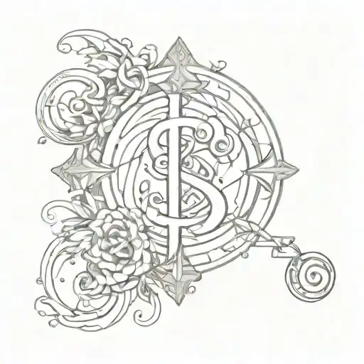 Money Sign With Ourglass