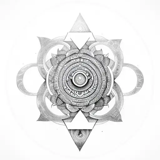 Lotus Flower Ohm Valknut
