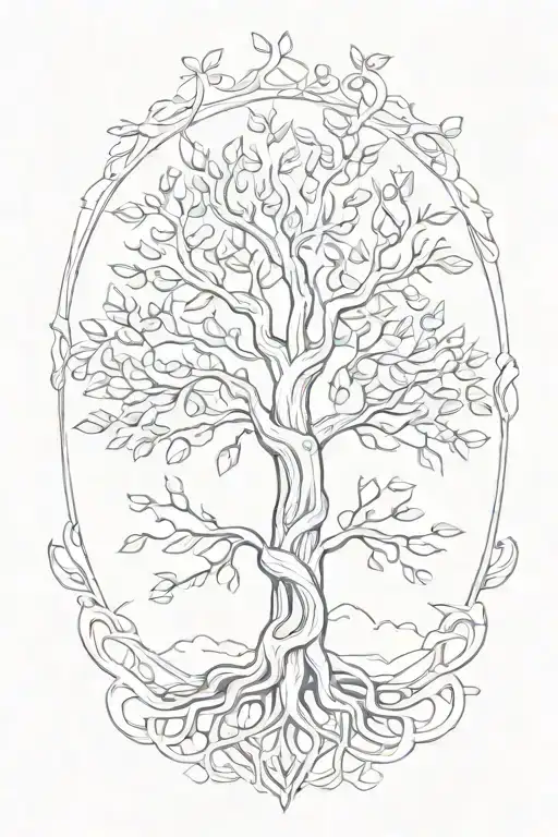 Self Love Tree Of Life Intertwined