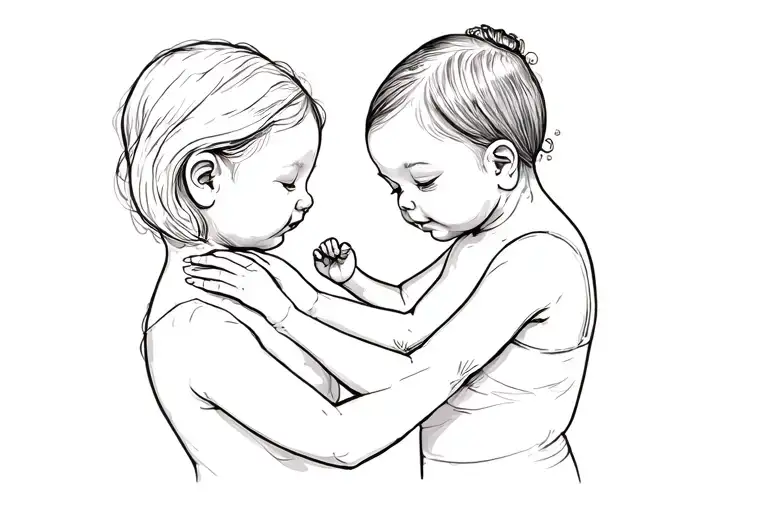 Baby With Mothers' Arm