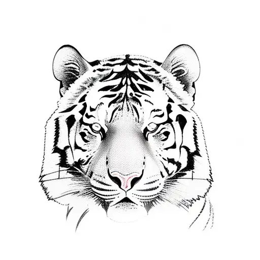 Aesthetic Tiger Surrounded By Passport Stamps