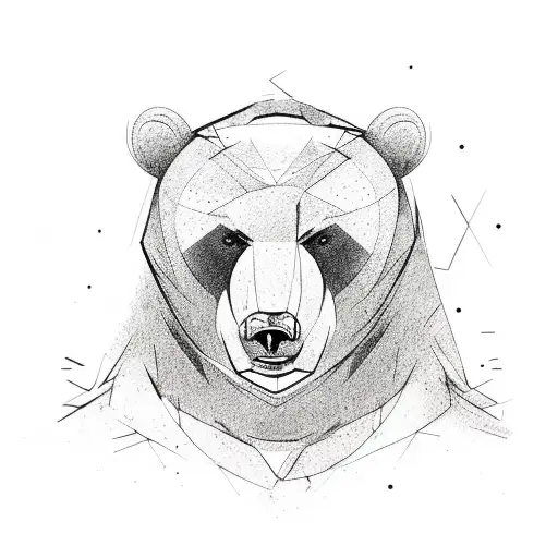 Bear With Face Scar